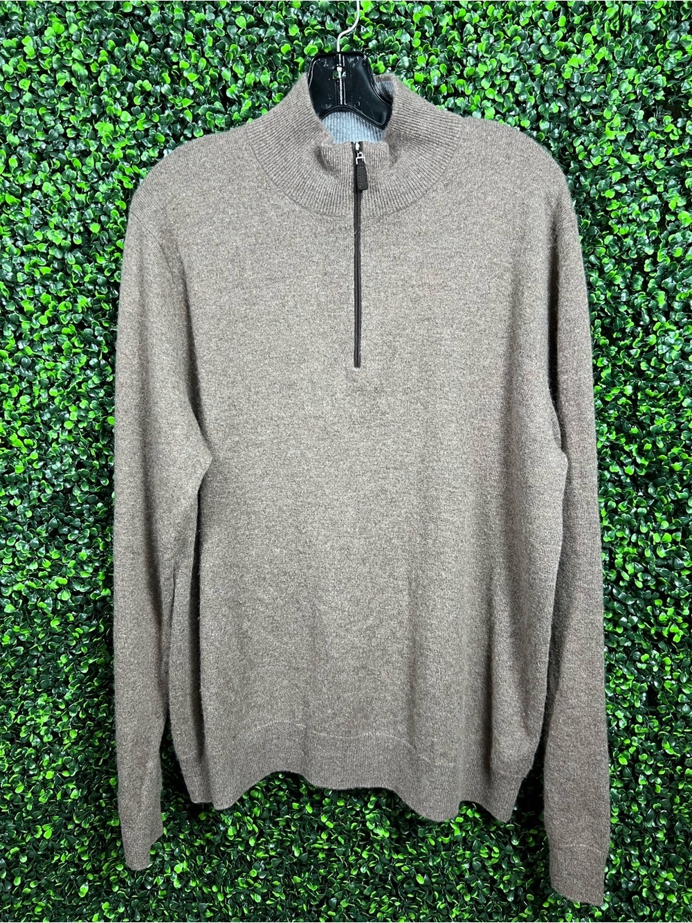 SAKS FIFTH AVENUE | 100% Cashmere Half-Zip Sweater - Picture 2 of 7